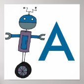 Poster Bot sur roues (Devant)