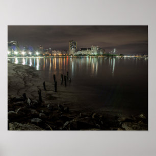 Poster Botafogo Bay Night