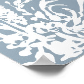 Poster Botanical Arch Garden Dusty Blue Wedding Welcome (Coin)