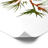 Poster Botanical Greenery Christmas Bridal Shower Welcome (Coin)