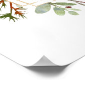 Poster Botanical Greenery Christmas Bridal Shower Welcome (Coin)