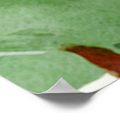 Poster Botanique Boho Green Orange (Coin)