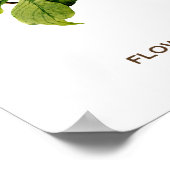 Poster Botanique de Dogwood à fleurs vintages (Coin)