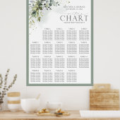 Poster Botanique Verdure Réception Florale Siège (Cuisine)