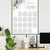 Poster Botanique Verdure Réception Florale Siège (Bureau à domicile)