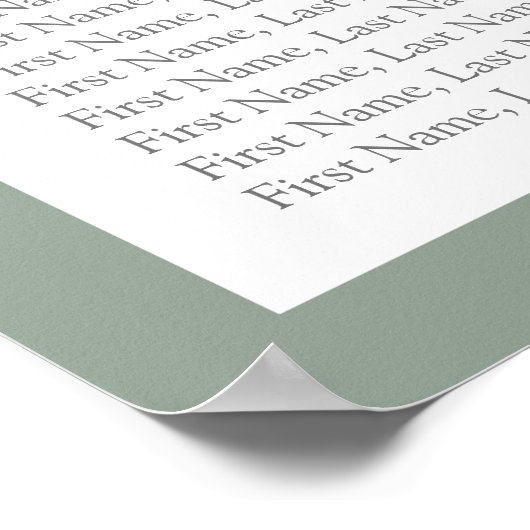 Poster Botanique Verdure Réception Florale Siège (Coin)