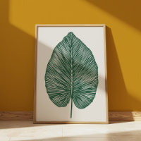 Botanique verte Banane Feuille Plante Amateurs Boh