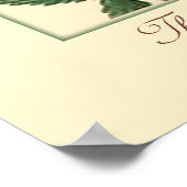 Poster Botanique vintage avec Écriture d'Isaïe Verse (Coin)