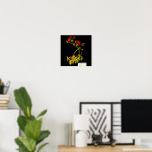 Poster-Botanische Kunst-Mary Delany 22 Poster (Thuiskantoor)