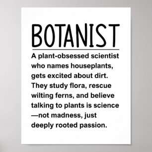 Poster Botaniste