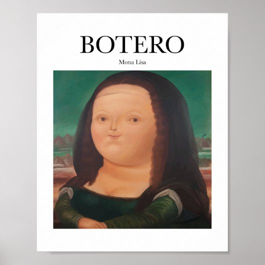 Poster Botero - Mona Lisa (Devant)