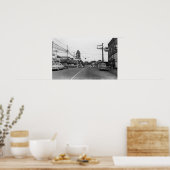 Poster Bothell, WA - Scène de la rue Downtown Photographi (Cuisine)