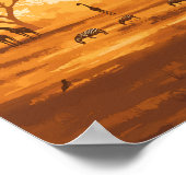 Poster Botswana Illustration Travel Art Vintage (Coin)