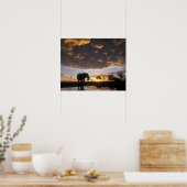 Poster Botswana, parc national de Chobe, Éléphant (Cuisine)