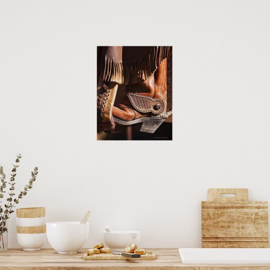 Poster Botte Cowboy (Cuisine)