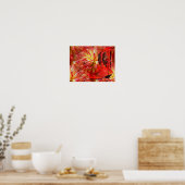 Poster Botte de fille rouge Dahlia Imaginaire de fleurs A (Cuisine)