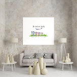 Poster Botte de pluie familiale cadeau élégant personnali<br><div class="desc">Botte de pluie familiale,  wellington mignon drôle et personnalisé cadeau de famille élégant. Fête des pères idéale,  Fête des mères,  anniversaire,  nouvelle maison,  anniversaire du cadeau de Noël. Papa,  maman,  fille et animal de compagnie. Autres combinaisons disponibles.</div>
