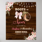 Poster Botte ou vaches florales en bois rustique Révélati (Devant)