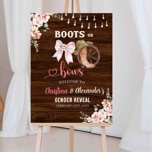 Poster Botte ou vaches florales en bois rustique Révélati