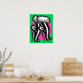 Poster Bottes à talons hauts Vana DeVinyl™/Fun-Fur (Cuisine)