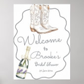 Poster Bottes blanches et Fête des mariées Bubly Bienvenu (Devant)