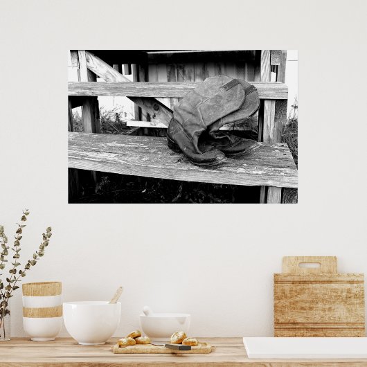 Poster Bottes Cowboy (Cuisine)