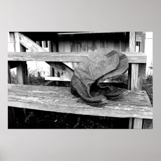 Poster Bottes Cowboy