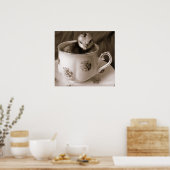 Poster Bottes dans une tasse de thé (Cuisine)
