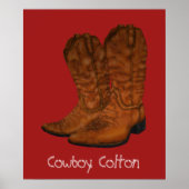 Poster Bottes de cowboy vintages (Devant)