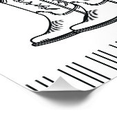 Poster Bottes de cowgirl côtière Fête de bachelorette occ (Coin)