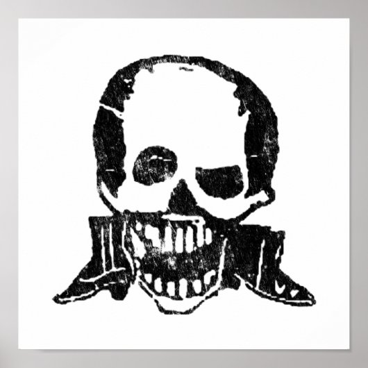 Poster Bottes et crâne Posada Calavera (Devant)