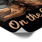 Poster Bottes Sur Le Terrain Cowgirl Line Danse Femmes Ho (Coin)