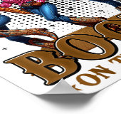 Poster Bottes Sur Le Terrain Junetten Cowgirl Où Ils (Coin)