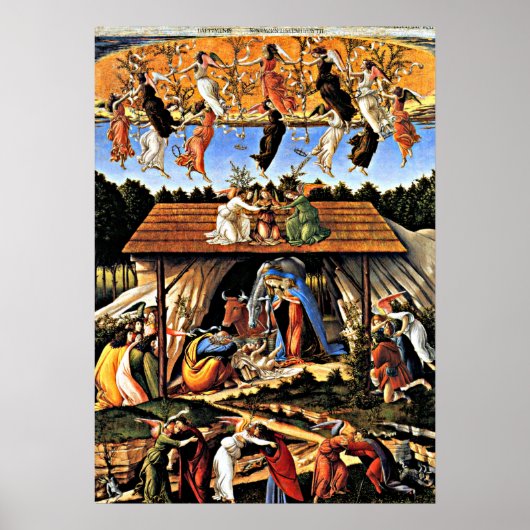 Poster Botticelli - La Nativité Mystique (Devant)