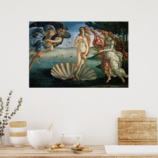 Poster Botticelli naissance de Vénus (Cuisine)