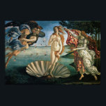 Poster Botticelli naissance de Vénus<br><div class="desc">La naissance de Vénus (vers 1485) par Sandro Botticelli est l'une des peintures de la Renaissance italienne les plus célèbres.</div>