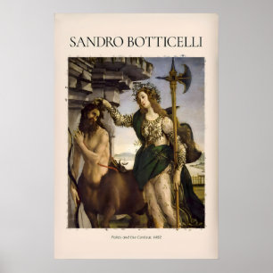 Poster Botticelli Pallas et le Centaure Minerve Art