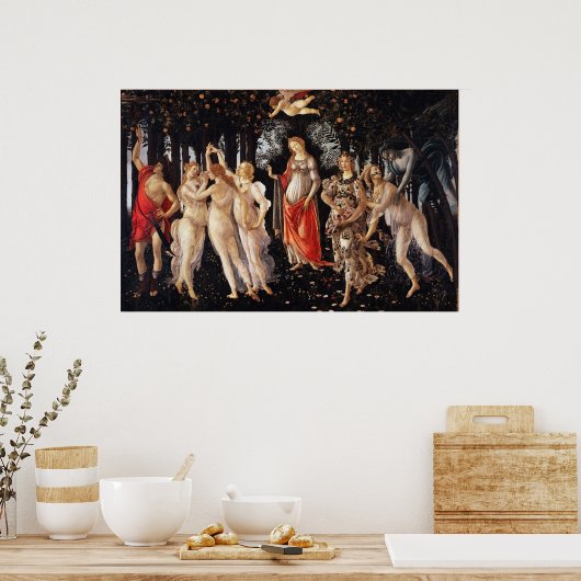 Poster Botticelli Primavera (Cuisine)