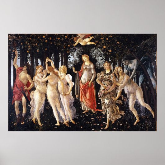 Poster BOTTICELLI - Primavera 1482 (Devant)
