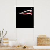 Poster Bouche De Requin Volant Tigers - Cadeaux Pour Amat (Cuisine)