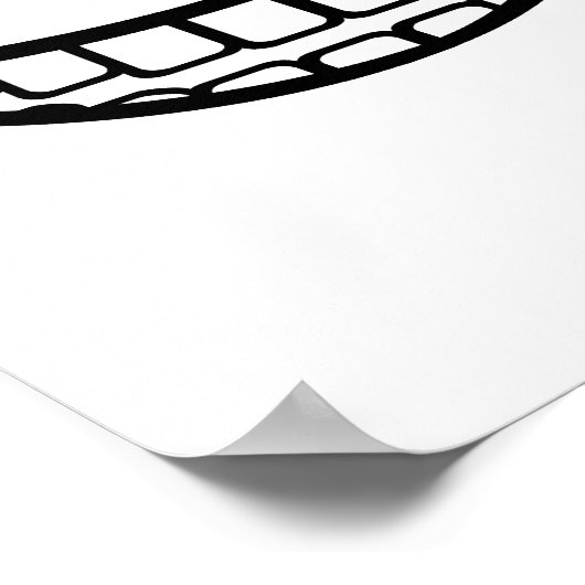 Poster Bouche de sourire (Coin)