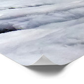 Poster Bouche du glacier Matanuska en Alaska (Coin)