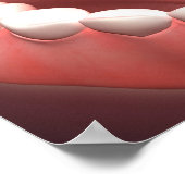 Poster Bouche Humaine Ouverte, Montrant Dents, Gums Et La (Coin)