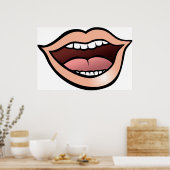 Poster Bouche Ouverte (Cuisine)