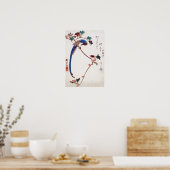 Poster Bouchée bleue sur la Branche de l'érable par Hiros (Cuisine)