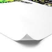 Poster Bouchon de peinture moderne à l'éléphant mandala a (Coin)