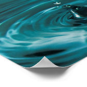 Poster Bouchon d'eau turquoise (Coin)