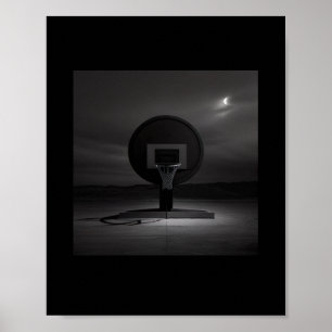 Poster Boucle De Basket Noir Pour Les Amateurs De Sports