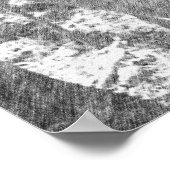 Poster Boucle de sève d'érable sur l'Arbre crayon noir (Coin)