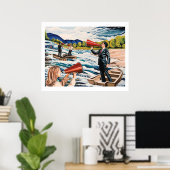 Poster Boucle et flux (Bureau à domicile)